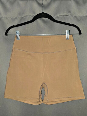 BuffBunny Collection Legacy Short 4" High Waist Brown Large